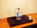 Fujii Kinsai Arita Japan - Somenishiki Golden Wisteria  Water Jug 28.40 cm - Free Shipping