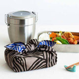 Isamonyou -  Double-Sided Dyeing Musubi Dark Grey/Blue      48 伊砂文様 両面 結 ダークグレー/ブルー   20479-142  - Furoshiki (Japanese Wrapping Cloth)