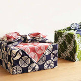 Isamonyou -  Double-Sided Dyeing  Matsu (pine)  Tetsu/Red　100 伊砂文様 両面 松 テツ/アカ  20478-307 - Furoshiki (Japanese Wrapping Cloth)