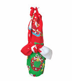 Saigiki Tango Chirimen Yusen  Furoshiki  彩時記　丹後ちりめん友仙ふろしき - Christmas クリスマス - Furoshiki (Japanese Wrapping Cloth)　68 x 68 cm 　