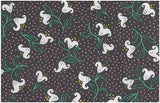Takehisa Yumeji - Lily Gray  (ゆり  グレー)   21181-231 - Furoshiki 90 x 90 cm