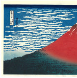 Katsushika Hokusai - #33 Aka Fuji(Red Fuji) Unsodo Edition - Free Shipping