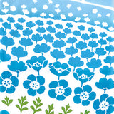 Kenema  -  50308    Sky blue nemophila  空色ネモフィラ -  (The dyed Tenugui)
