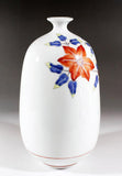 Fujii Kinsai Arita Japan - Somenishiki tessen hanaekazari kabin  Vase 22.50 cm - Free Shipping