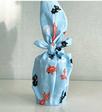 Seiran -  Goldfish 青嵐 綿 小 風呂敷 約48cm【金魚】MA1013  - Furoshiki (Japanese Wrapping Cloth)  48 x 48 cm
