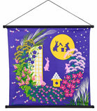 Asayama Misato - Moon viewing(お月見) 50 x 50 cm Furoshiki (Japanese Wrapping Cloth)