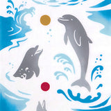 JIKAN STYLE (Kenema)  -  50318  Dolphin show  イルカショー  -  (The dyed Tenugui)