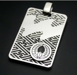 Saito - Family Crest Pendant - GENROKU Pattern Silver Emblem Pendant top Silver 950