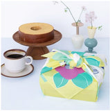 Himemusubi - Tubaki  (camellia)  椿   Light Yellow 20554-207 - Furoshiki   70 x 70 cm