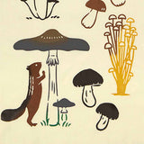 JIKAN STYLE (Kenema)  - 50323　Mushroom Forest　きのこの森   -  (The dyed Tenugui)