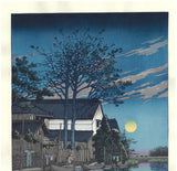 Kawase Hasui - HKS-15 Itako no Yu  (Evening at Itako) - Free Shipping