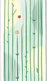 JIKAN STYLE (Kenema)  -  14754   Here and there / Grass Stripe  ここかしこ/草縞   -  (The dyed Tenugui)