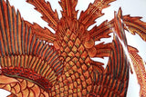 Fujii Kinsai Arita Japan - Akae Kinsai a painting of a phoenix Ornamental plate 36.10 cm  赤絵金彩鳳凰絵飾り大皿（径36.1ｃｍ）  - Free Shipping