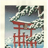 Kawase Hasui - #HKS-2  Yuki no Miyajima (Miyajima in snow) - Free Shipping