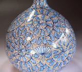 Fujii Kinsai Arita Japan - Somenishiki Kinsai karakusa monyou Vase 30.50 cm - Free Shipping