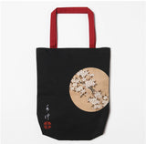 Itō Jakuchū  Tote bag     伊藤若冲　花卉天井画  Black