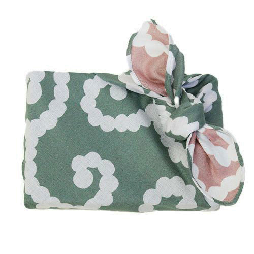 Cho Musubi - karakusa Moss green/light pink - Double Sided Dyeing - ka ...