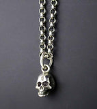 Saito - Skull Silver Pendant top w/ Bonji 　mini　(Silver 925)