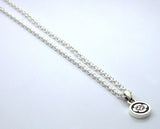Saito -   Silver 950 Family Crest Pendant top (Mini) with Chain (40 cm 15.748 ")