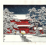 Kawase Hasui - #HKS-10   Yuki no Zojoji (Zojoji Temple in Snow) - Free Shipping