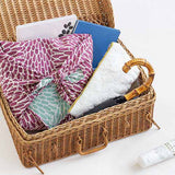 Isamonyou -  Double-Sided Dyeing  Chrysanthemum Pale   Purple/Sage  70 伊砂文様 両面 菊 　ウスムラサキ/セイジ　　20477-203　- Furoshiki (Japanese Wrapping Cloth)
