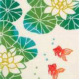 JIKAN STYLE (Kenema)  - 50313  Yuragi Kin Toto  ゆらぎ金トト  -  (The dyed Tenugui)