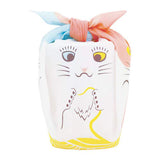 Cochae - Cat  48 どうぶつコチャエ ネコ ピンク/ブルー   20473-101 - Furoshiki 48 x 48 cm