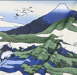 Ukiyo-e Furoshiki - Hokusai  Sagami Province Umezawa Left 97   相州梅澤左97  -  Furoshiki (Japanese Wrapping Cloth)　97 x 97 cm 　　