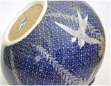 Fujii Kinsai Arita Japan - Kinran Fuji Tsubame (Wisteria and  Swallow)  vase 23.70 cm  (Superlative Collection) - Free Shipping