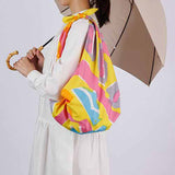 Suzuki Masaru - Aqua Drop (Water repellent finish)  -  FLOWER BED イエロー  10261-317  アクアドロップ  (撥水加工)　- Furoshiki   100 x 100 cm