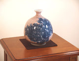 Fujii Kinsai Arita Japan - Somenishiki Maru Monyou Peony Vase 17.50 cm 染錦丸文様牡丹絵飾り花瓶  - Free Shipping