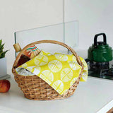 Isamonyou -  Double-Sided Dyeing Matsu (Pine) Yellow/Gray 48 伊砂文様 両面 松 キイロ/グレー  20479-138  - Furoshiki (Japanese Wrapping Cloth)