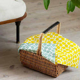 Isamonyou -  Double-Sided Dyeing  New buds     Yellow/Light Green  48 伊砂文様 両面 新芽  キイロ/ライトグリーン 20479-140  - Furoshiki (Japanese Wrapping Cloth)