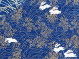 Jiyufu - Viewing the moon Rabbit    月見うさぎ     - Furoshiki - 118 x 118 cm