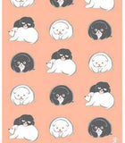 Ukiyo-e Tenugui - Nakamura Hochu  Puppy   Pink   中村芳中  　狗子     - (Japanese Tenugui)