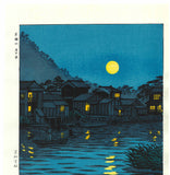 Kasamatsu Shiro - SK29 Katase Gawa Tsuki no De (The moon at the Katase river) - Free Shipping