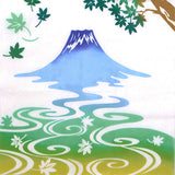 JIKAN STYLE (Kenema)  - 50311　 Fujimi Ao momigi   富士見青紅葉 -  (The dyed Tenugui)