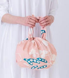 Takehisa Yumeji - Mame Pink 　 まめ ピンク　21181-230 - Furoshiki 90 x 90 cm