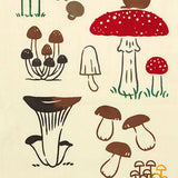 JIKAN STYLE (Kenema)  - 50323　Mushroom Forest　きのこの森   -  (The dyed Tenugui)