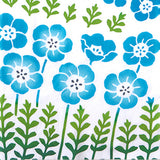 Kenema  -  50308    Sky blue nemophila  空色ネモフィラ -  (The dyed Tenugui)