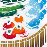JIKAN STYLE (Kenema)  - 50312 Cool wooden bucket  涼味木桶/りょうみきおけ -  (The dyed Tenugui)