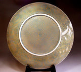 Fujii Kinsai Arita Japan - Yurisai Kinran Painting of a phoenix Ornamental plate 46.00 cm (Superlative Collection)  金襴手様式釉裏彩鳳凰絵飾皿 - Free Shipping