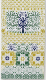 JIKAN STYLE (Kenema)  12119  [Arabesque tiles/The Cycle of Trees] 【アラベスクタイル/樹木の巡り】 -  (The dyed Tenugui)