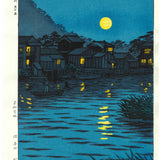 Kasamatsu Shiro - SK29 Katase Gawa Tsuki no De (The moon at the Katase river) - Free Shipping