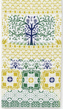 JIKAN STYLE (Kenema)  12119  [Arabesque tiles/The Cycle of Trees] 【アラベスクタイル/樹木の巡り】 -  (The dyed Tenugui)