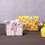 Isamonyou -  Double-Sided Dyeing  New buds     Yellow/Light Green  48 伊砂文様 両面 新芽  キイロ/ライトグリーン 20479-140  - Furoshiki (Japanese Wrapping Cloth)