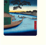 Utagawa Hiroshige - No.061 The "Pine of Success" and Oumayagashi on the Asakusa River 浅草川首尾の松御厩河岸  - Free Shipping