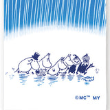 Kenema - Moomin Characters series - Rain 雨  (The dyed Tenugui)