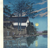 Kawase Hasui - HKS-15 Itako no Yu  (Evening at Itako) - Free Shipping