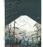 Okada Koichi - #P5 Hakone kaido no Fuji (The view of Mt.Fuji from Hakone Kaido) (箱根街道の富士) - Free Shipping
